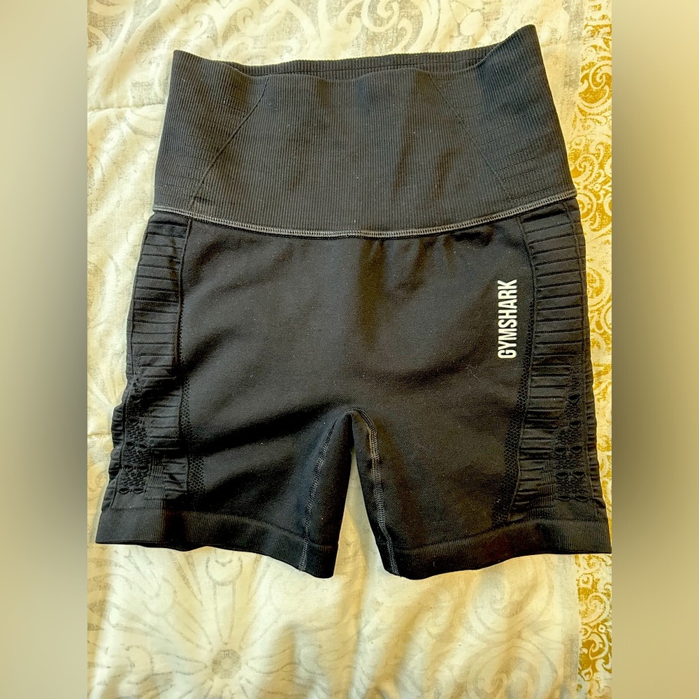 gymshark energy black spandex shorts